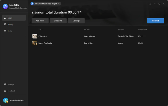 convert amazon music to convert