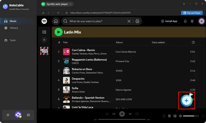 add latin song to notecable
