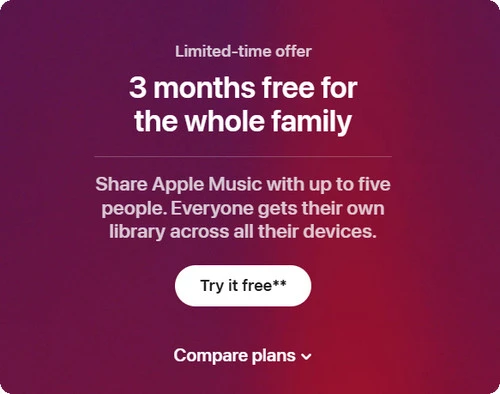 apple music family plan