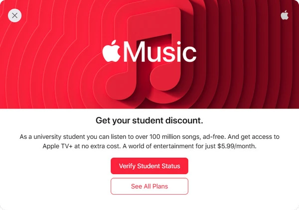 apple music student discount