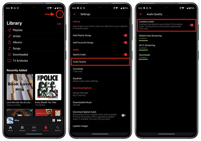 apple music lossless