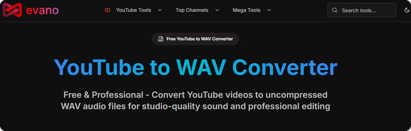 evano youtube wav converter