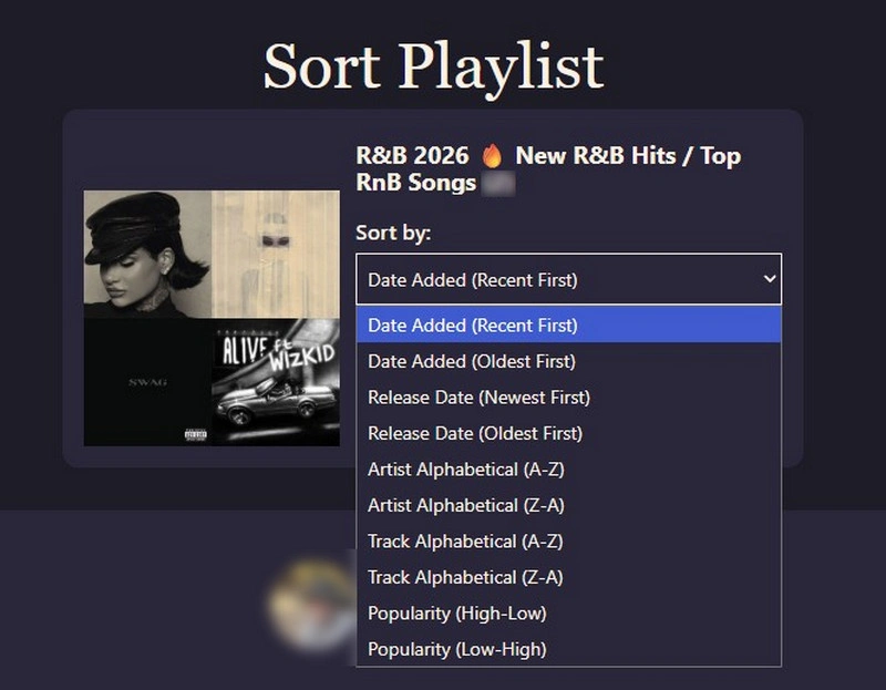 Playlist Sorter