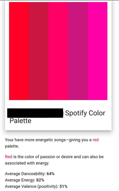 red color palette