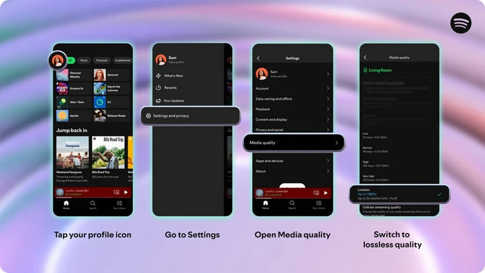 get spotify lossless on mobile