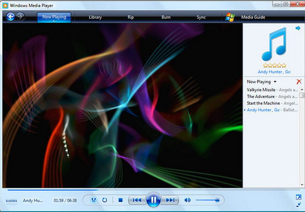 windows media player visualizer