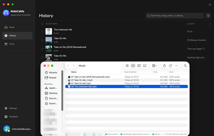 downloaded apple music