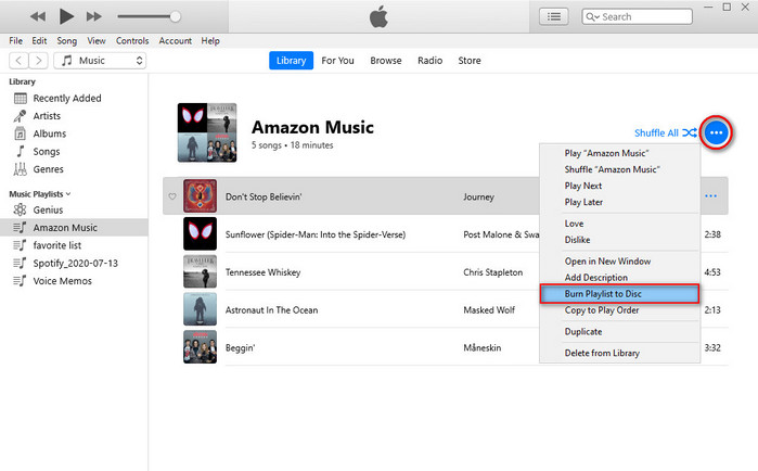 burn amazon music to cd