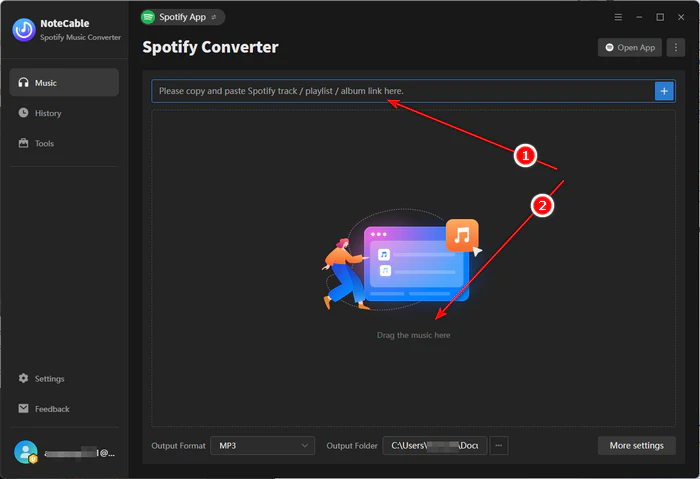 add spotify songs to notecable